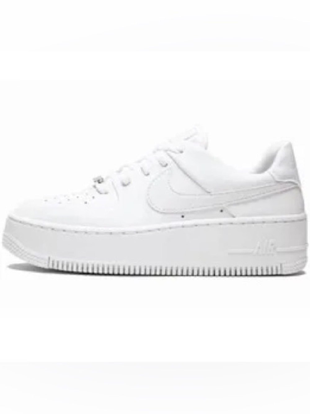 Nike White Platform Women's size 8/ men size 7